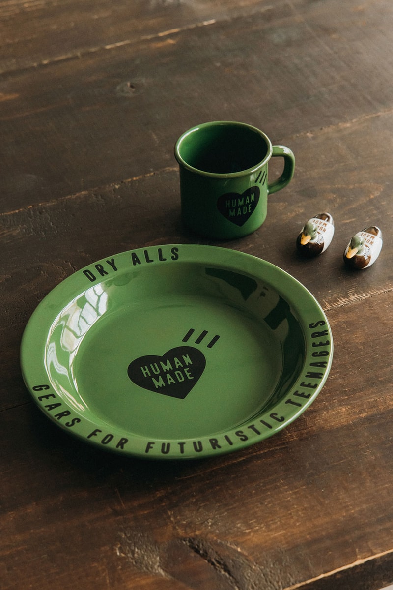 Human Made Enamel Plates Mugs Leather Belt Chopstick Rests HBX Release Info Buy Price Camping Homewares