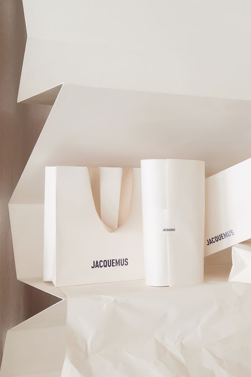 Jacquemus First-Ever Boutique Paris 58 Avenue Montaigne La Boutique Montaigne milan pop up concept space two story SImon porte le papier pierre cardin giacometti news info