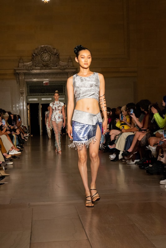 kim shui studio new york isabelle harrison designer dresses martine ali fashion week spring/summer 2023 grand central terminal