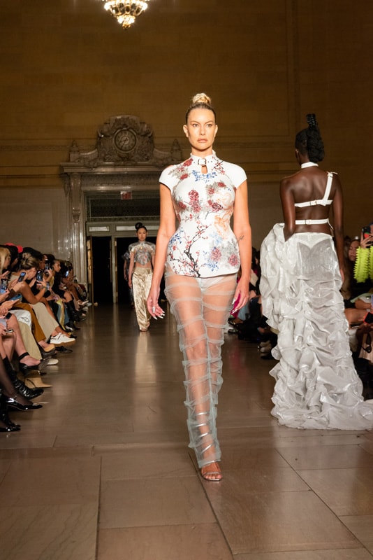 kim shui studio new york isabelle harrison designer dresses martine ali fashion week spring/summer 2023 grand central terminal