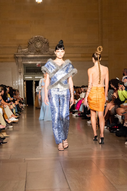 kim shui studio new york isabelle harrison designer dresses martine ali fashion week spring/summer 2023 grand central terminal