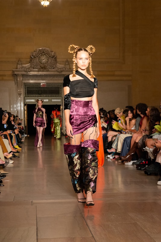 kim shui studio new york isabelle harrison designer dresses martine ali fashion week spring/summer 2023 grand central terminal