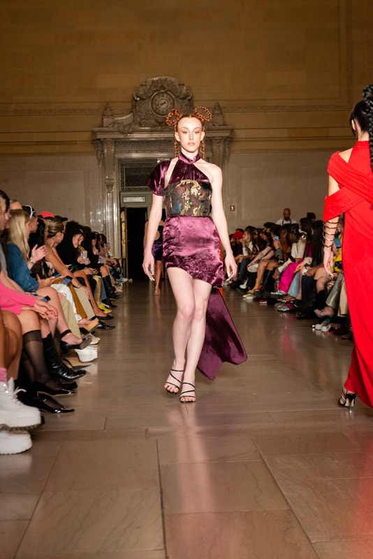 kim shui studio new york isabelle harrison designer dresses martine ali fashion week spring/summer 2023 grand central terminal