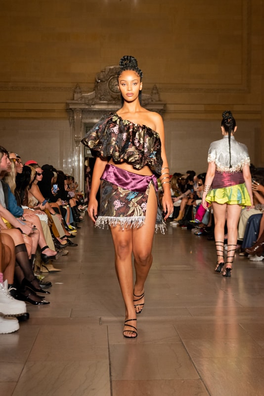 kim shui studio new york isabelle harrison designer dresses martine ali fashion week spring/summer 2023 grand central terminal