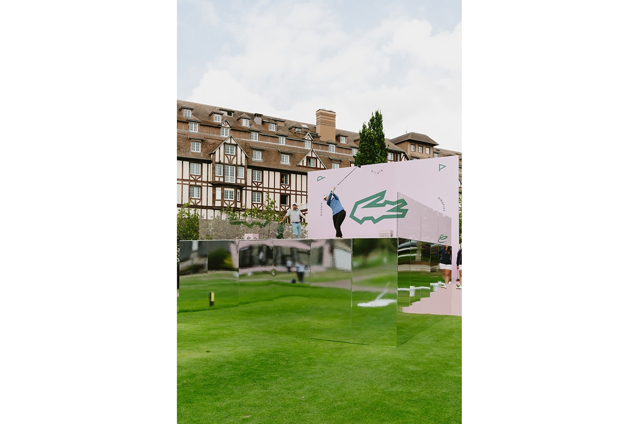 Lacoste Ladies Open de France tournoi de golf art europe crocodile polo shirt sculpture 