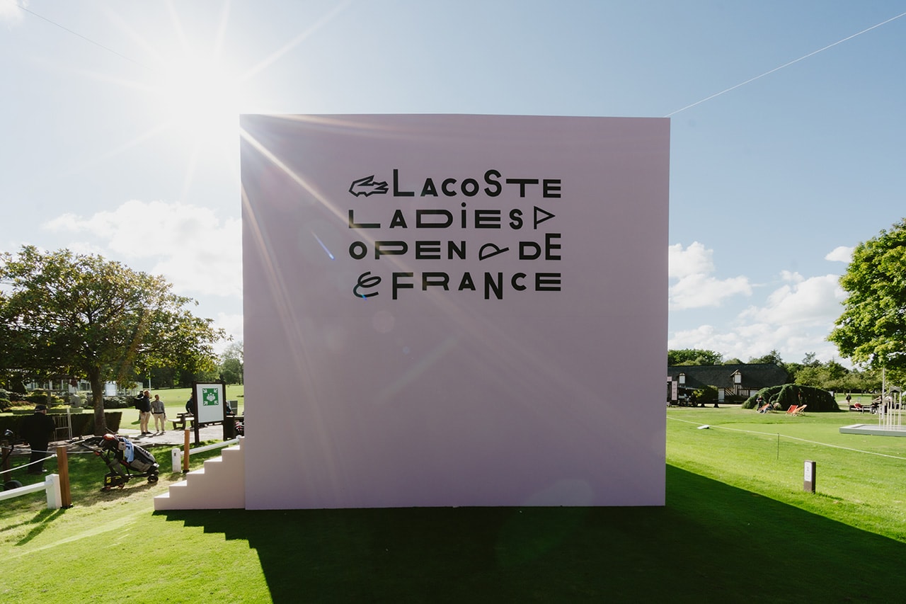 Lacoste Ladies Open de France golf tournament art europe crocodile polo shirt sculpture 
