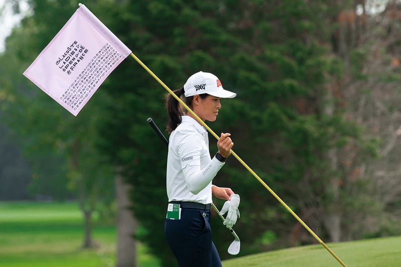 Lacoste Ladies Open de France golf tournament art europe crocodile polo shirt sculpture 