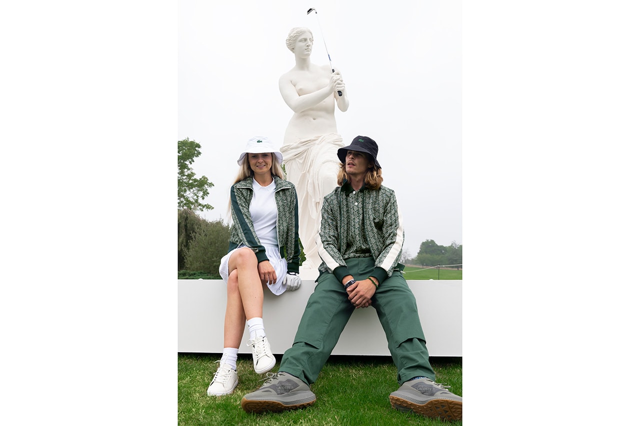 Lacoste Ladies Open de France tournoi de golf art europe crocodile polo shirt sculpture 