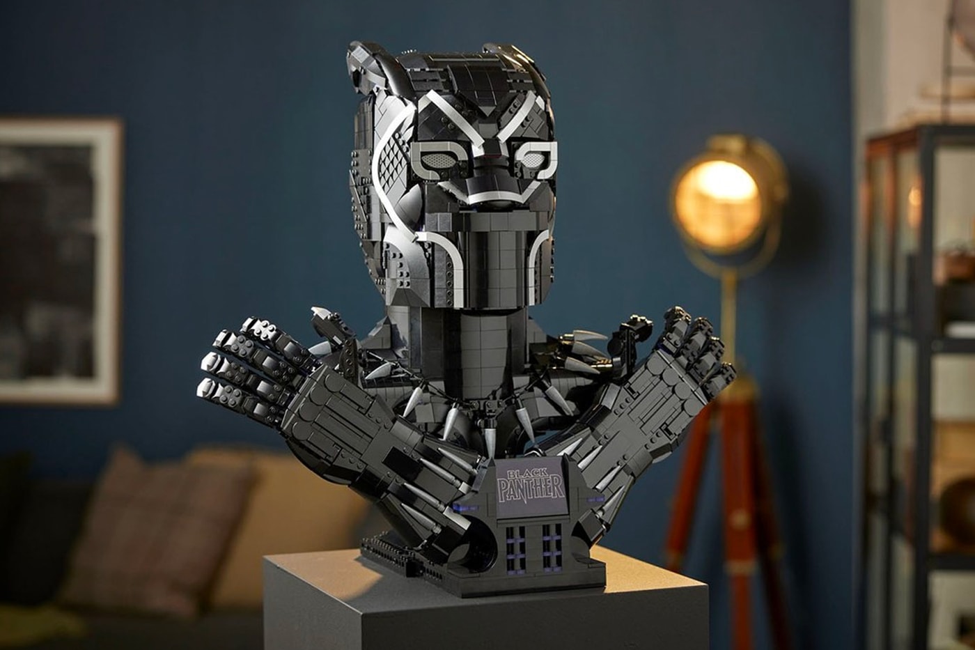 LEGO Black Panther life size scale wakanda forever king t challa release info date price 349 usd necklace gloves