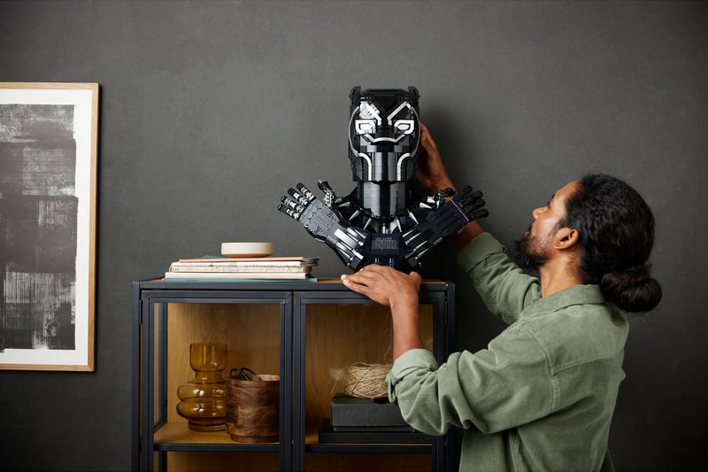 LEGO Black Panther life size scale wakanda forever king t challa release info date price 349 usd necklace gloves