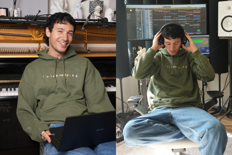 Jeremy Zucker Behind the Scenes Look With LG  gram laptop UltraWide monitor Cinebeam projector