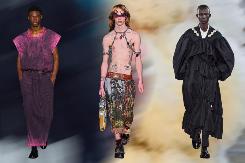 London Fashion Week SS23 Spring Summer 2023 Trend Report Menswear Simone Rocha JW Anderson Dilara Fındıkoğlu Molly Goddard Stefan Cooke SS Daley Chopova Lowena 