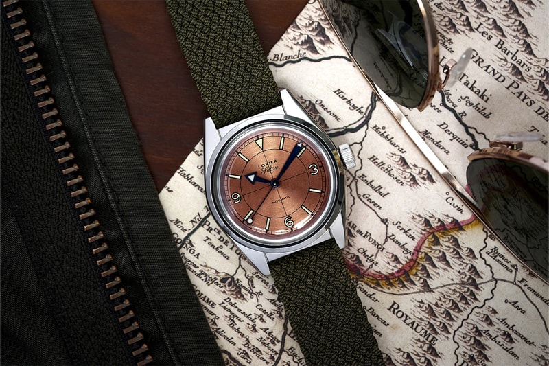 lorier new york watchmaker copper safari field watch exploration tgv urban gentry youtube collaboration special edition miyota 