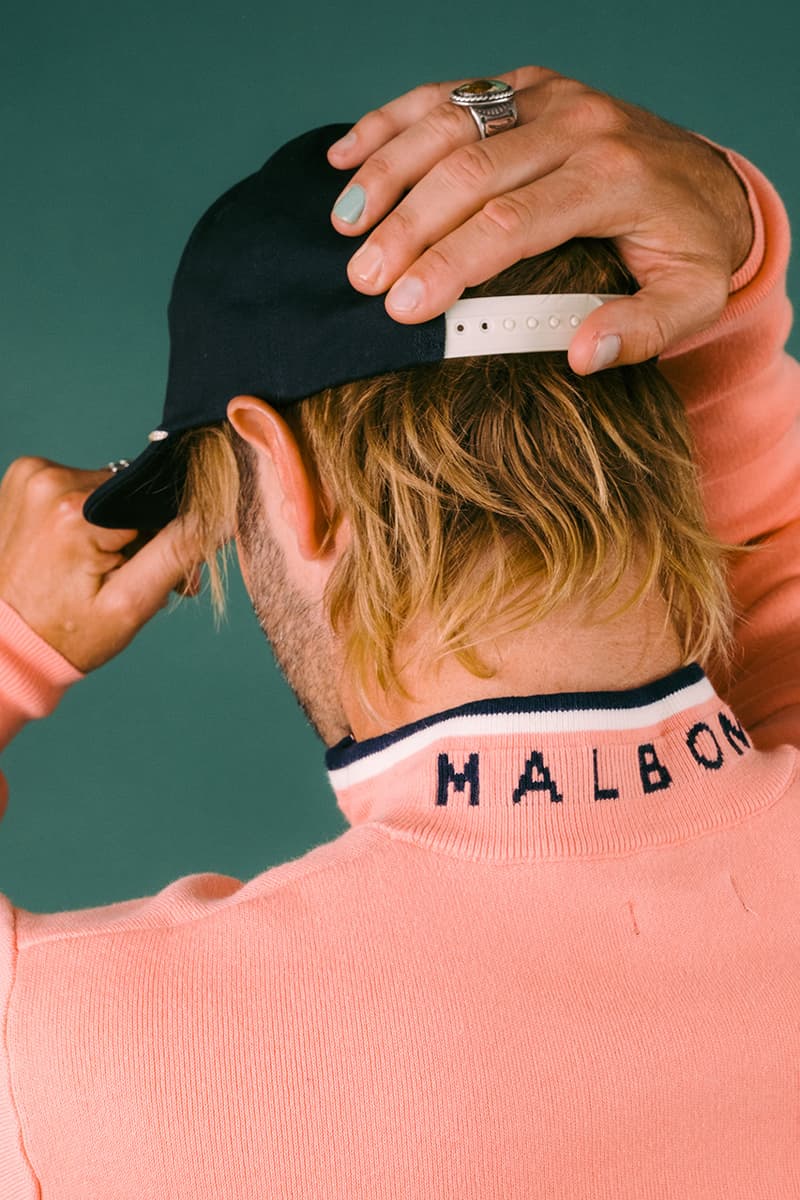 Malbon Golf Legacy Collection knit sweater polo jacket pants shorts
