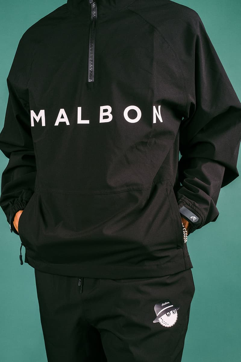 Malbon Golf Legacy Collection knit sweater polo jacket pants shorts