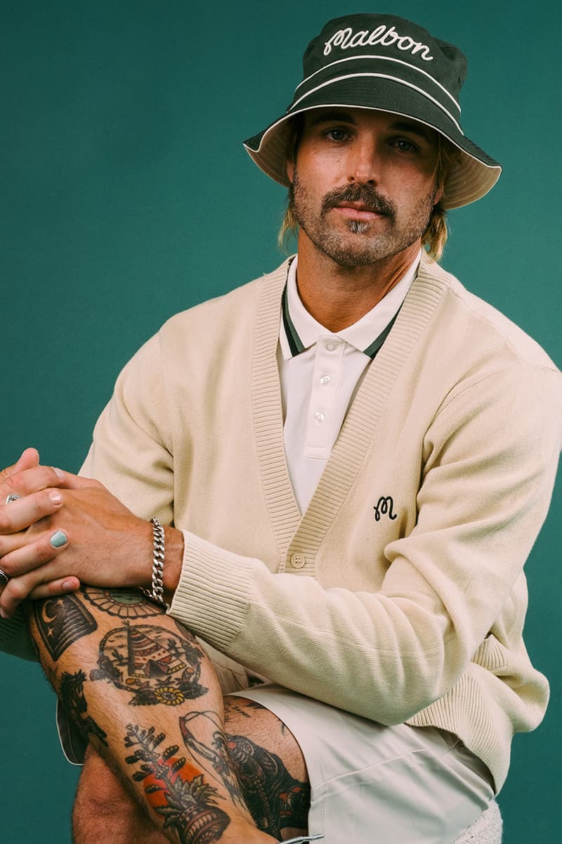 Malbon Golf Legacy Collection knit sweater polo jacket pants shorts