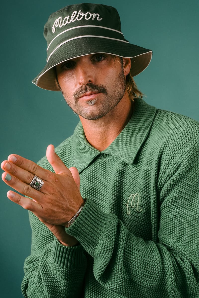 Malbon Golf Legacy Collection knit sweater polo jacket pants shorts