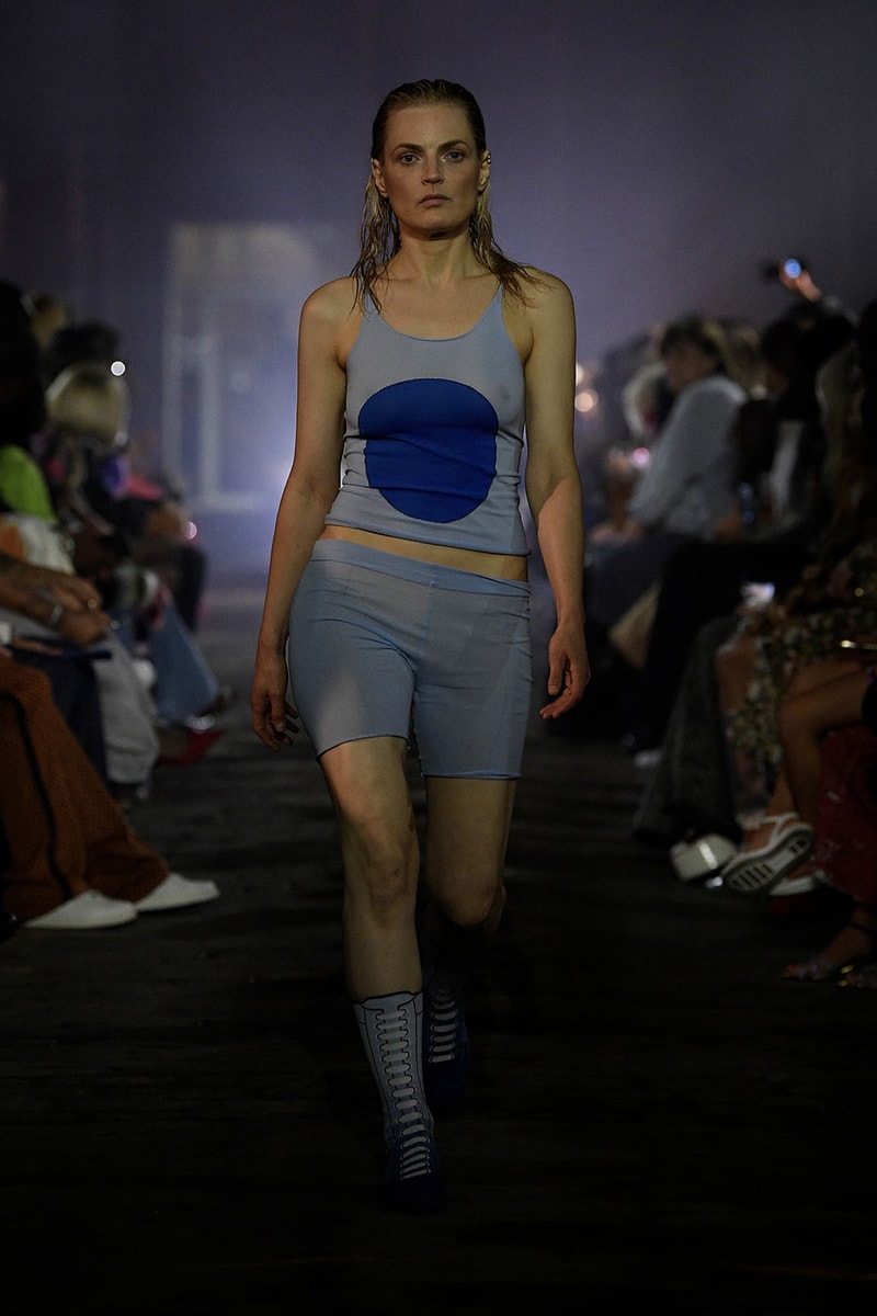 Marni SS23 Made the Sun Rise From Under the Manhattan Bridge spring summer 2023 manhattan bridge orange red blue milan francesco risso kendall jenner madonna anna wintour marni paloma