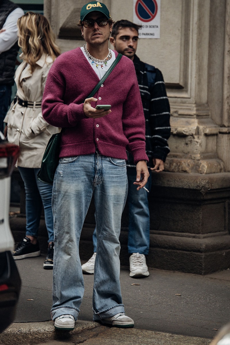 Milan Fashion Week Street Style Spring Summer 2023 SS23 prada bottega veneta jil sander diesel dolce gabanna kim kardashian