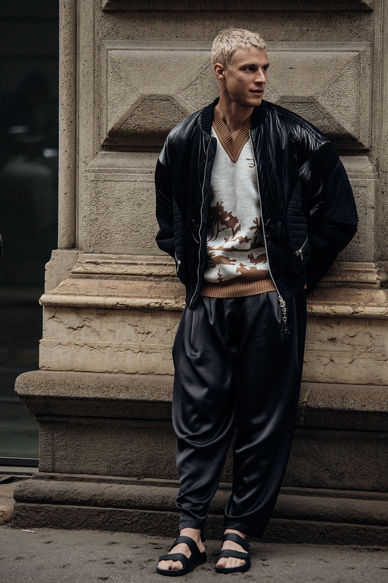 Milan Fashion Week Street Style Spring Summer 2023 SS23 prada bottega veneta jil sander diesel dolce gabanna kim kardashian