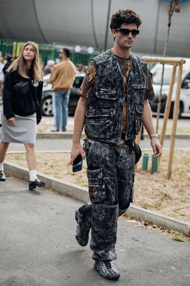 Milan Fashion Week Street Style Spring Summer 2023 SS23 prada bottega veneta jil sander diesel dolce gabanna kim kardashian