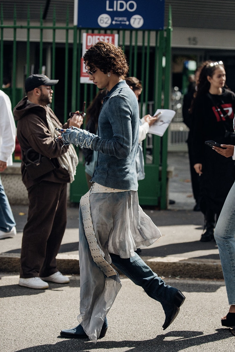 Milan Fashion Week Street Style Spring Summer 2023 SS23 prada bottega veneta jil sander diesel dolce gabanna kim kardashian