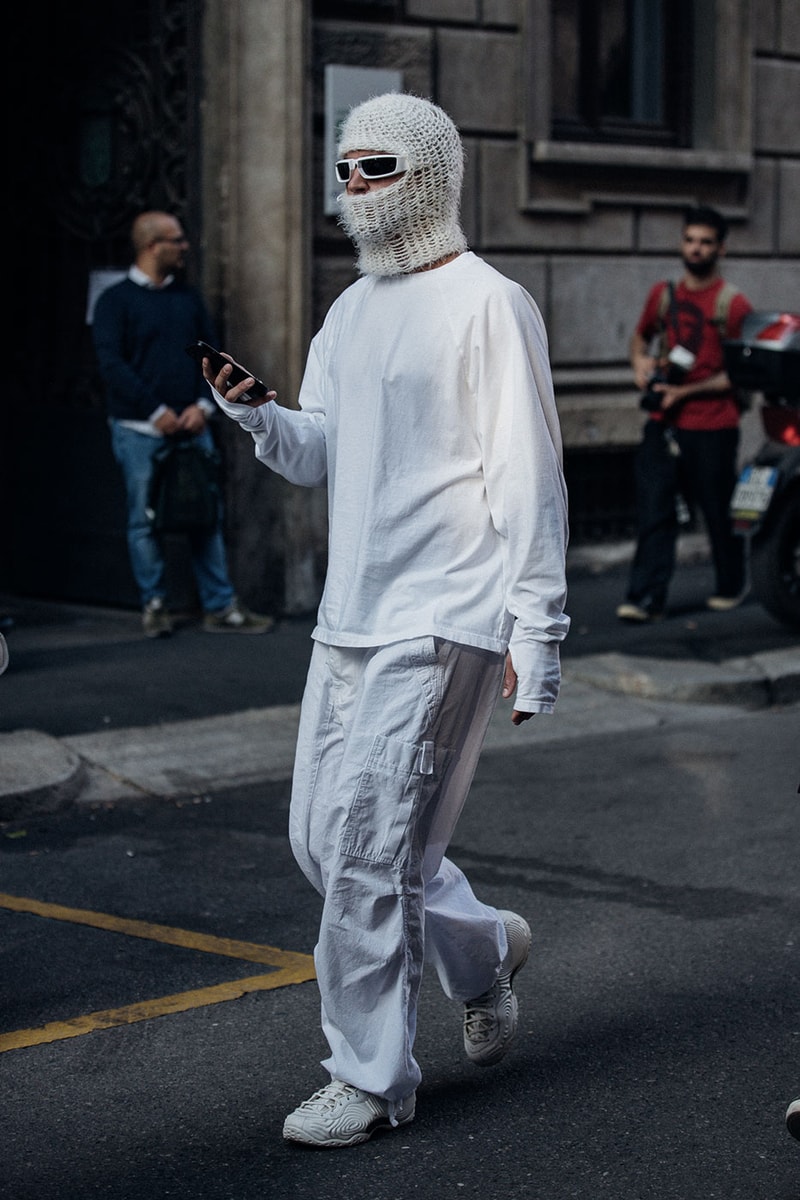Milan Fashion Week Street Style Spring Summer 2023 SS23 prada bottega veneta jil sander diesel dolce gabanna kim kardashian