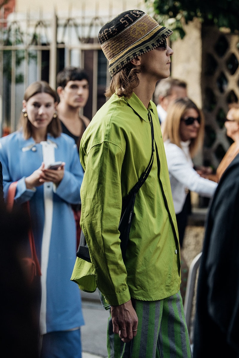 Milan Fashion Week Street Style Spring Summer 2023 SS23 prada bottega veneta jil sander diesel dolce gabanna kim kardashian