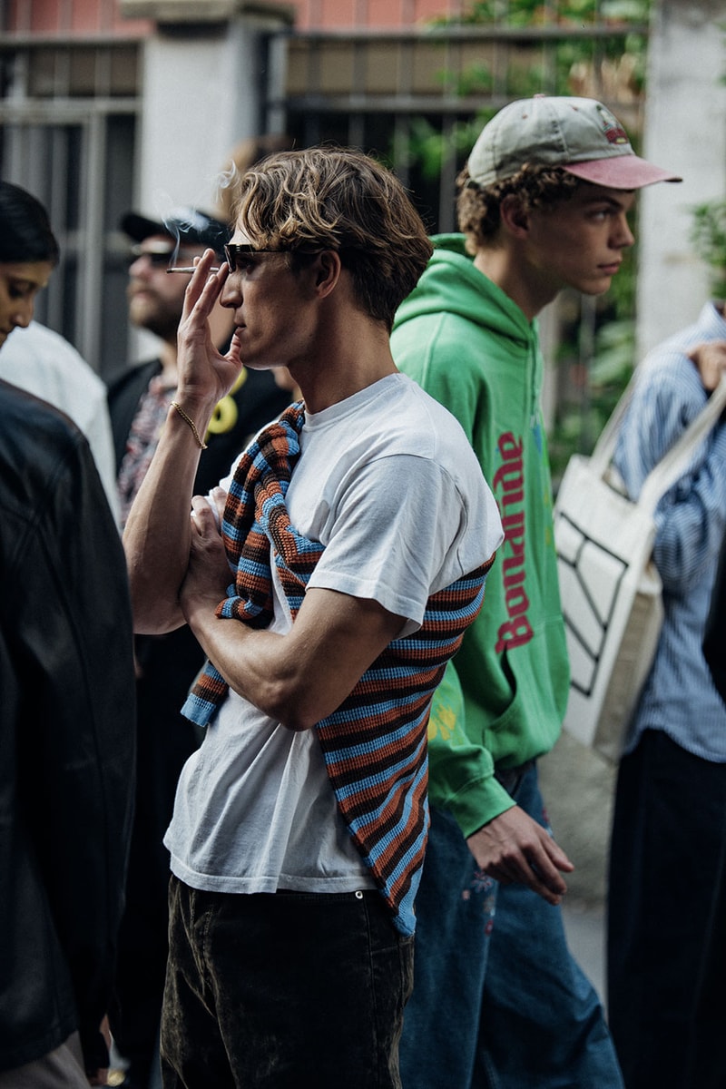 Milan Fashion Week Street Style Spring Summer 2023 SS23 prada bottega veneta jil sander diesel dolce gabanna kim kardashian