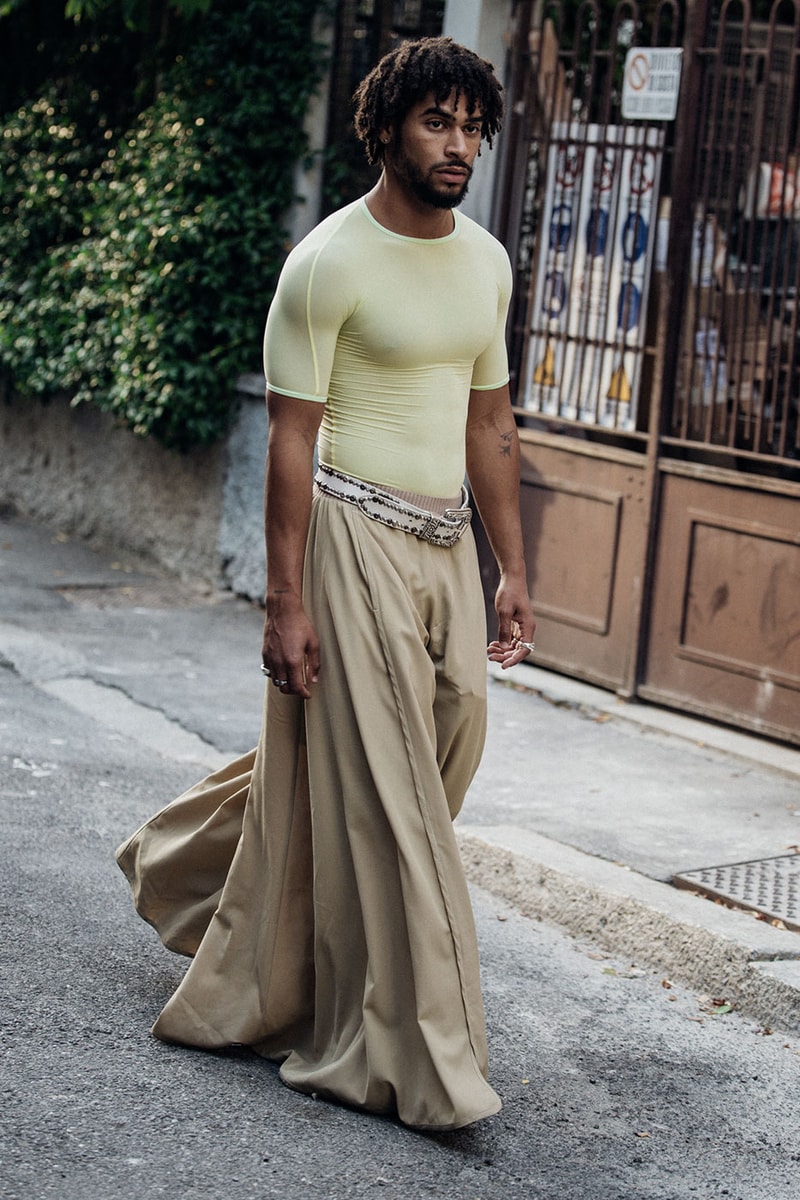 Milan Fashion Week Street Style Spring Summer 2023 SS23 prada bottega veneta jil sander diesel dolce gabanna kim kardashian