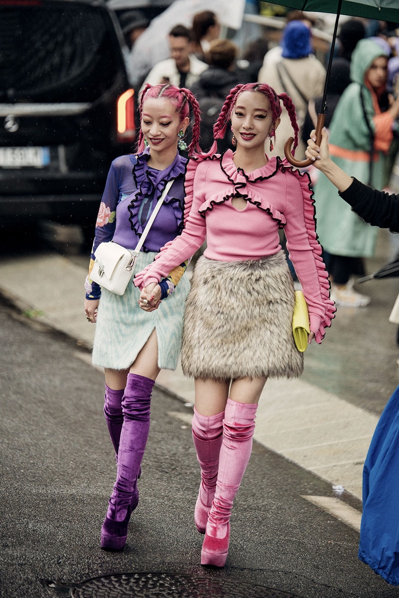 Milan Fashion Week Street Style Spring Summer 2023 SS23 prada bottega veneta jil sander diesel dolce gabanna kim kardashian