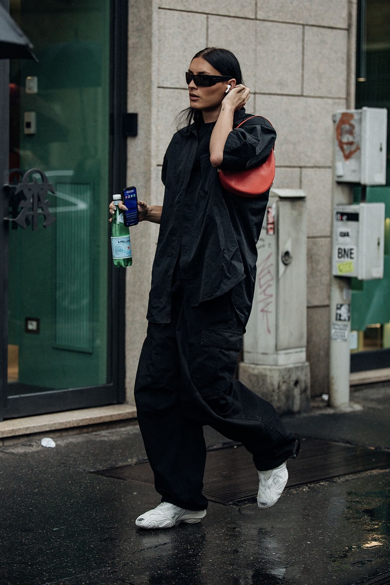 Milan Fashion Week Street Style Spring Summer 2023 SS23 prada bottega veneta jil sander diesel dolce gabanna kim kardashian