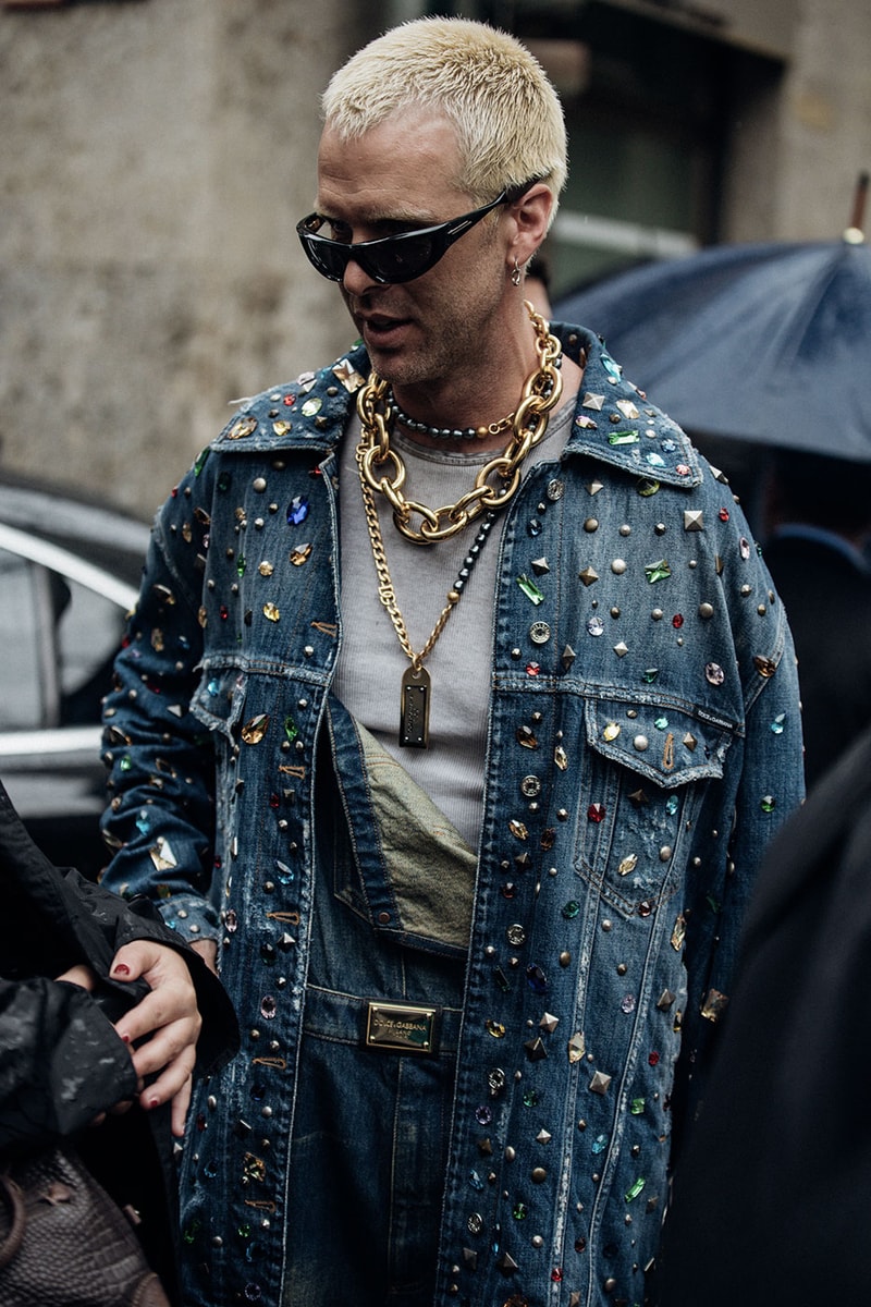 Milan Fashion Week Street Style Spring Summer 2023 SS23 prada bottega veneta jil sander diesel dolce gabanna kim kardashian