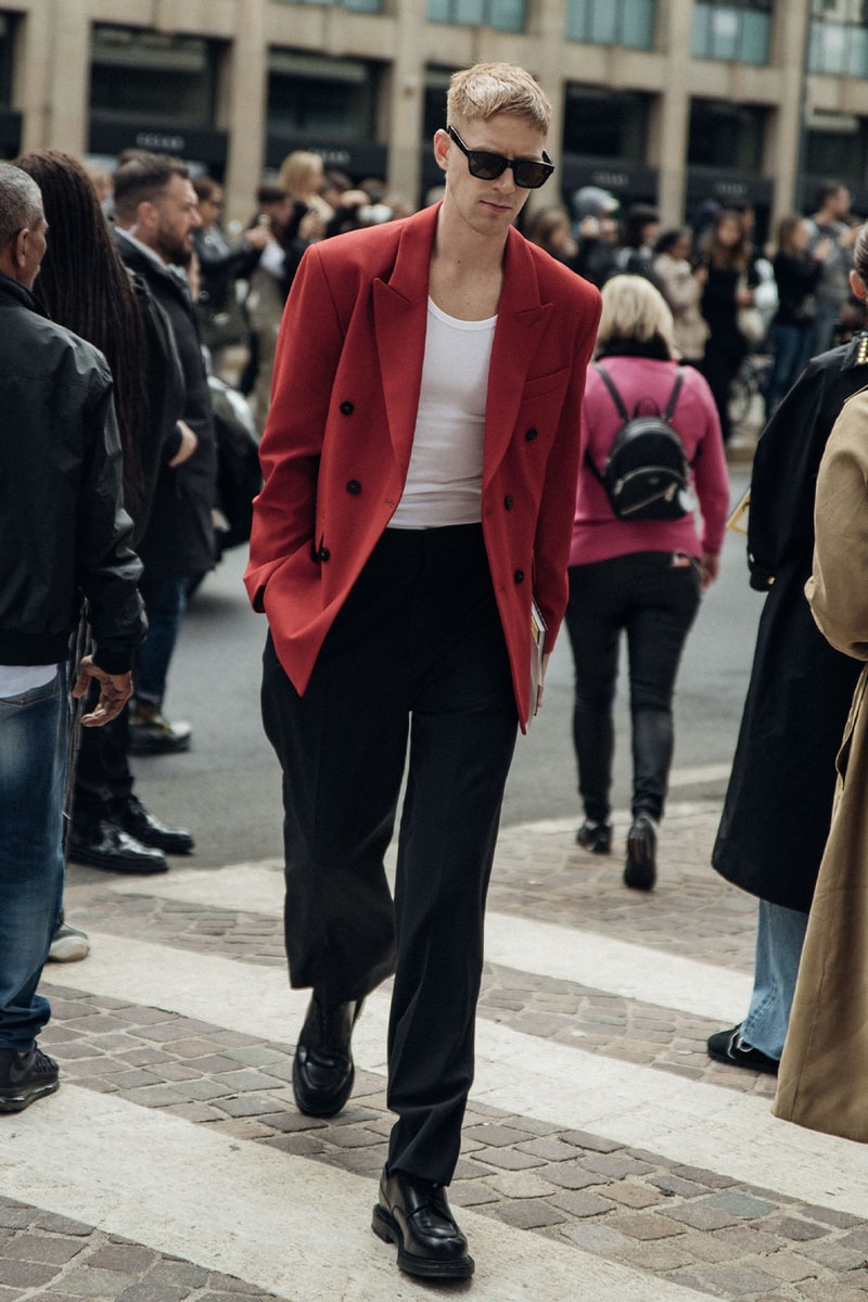 Milan Fashion Week Street Style Spring Summer 2023 SS23 prada bottega veneta jil sander diesel dolce gabanna kim kardashian