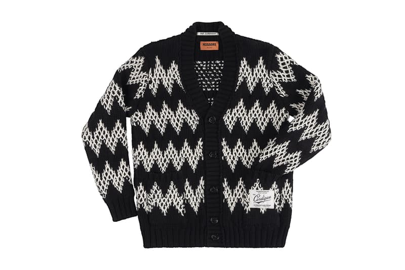 missoni cardigan fashion streetwear luxury wool blend heritage button zig-zag patchwork collection range fw22