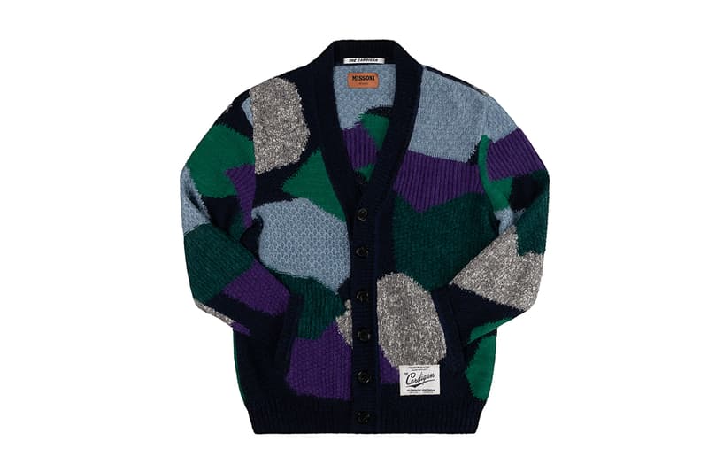 missoni cardigan fashion streetwear luxury wool blend heritage button zig-zag patchwork collection range fw22