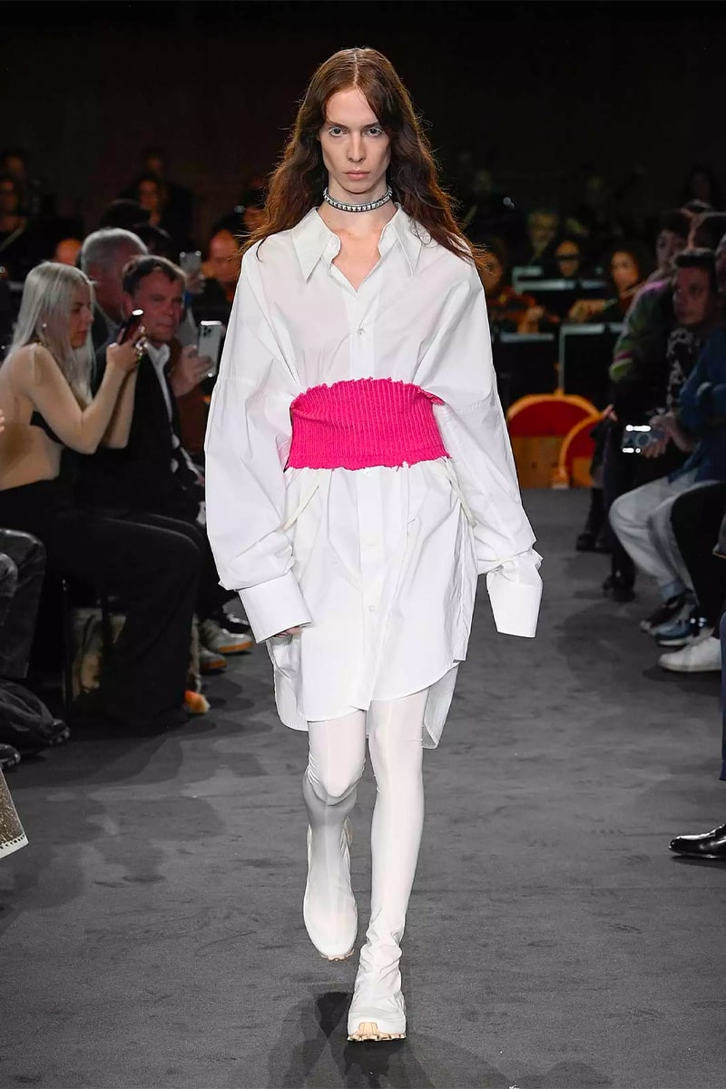 MM6 Maison Margiela Reveals Salomon Collaboration During Milan Fashion Week SS23 Runway Show sneakers thigh highs running vests