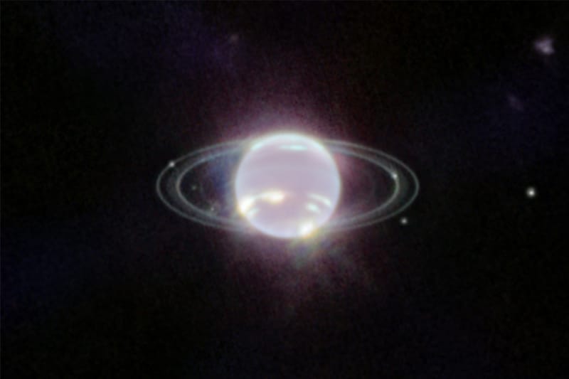 NASA Shares One of Its Clearest Images of Neptune's Rings