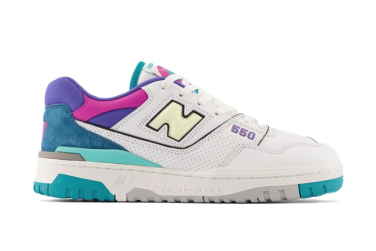 The New Balance 550 Gets Pretty in Pink... and Teal and Purple