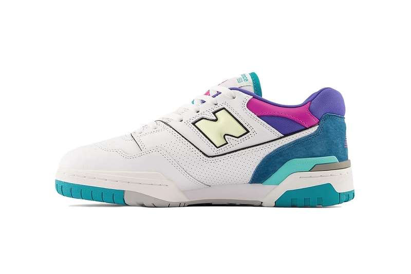New Balance 550 "Teal/Purple/Pink" Release Info pastel sneakers hype footwear