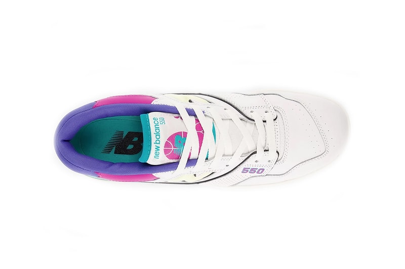 New Balance 550 "Teal/Purple/Pink" Release Info pastel sneakers hype footwear