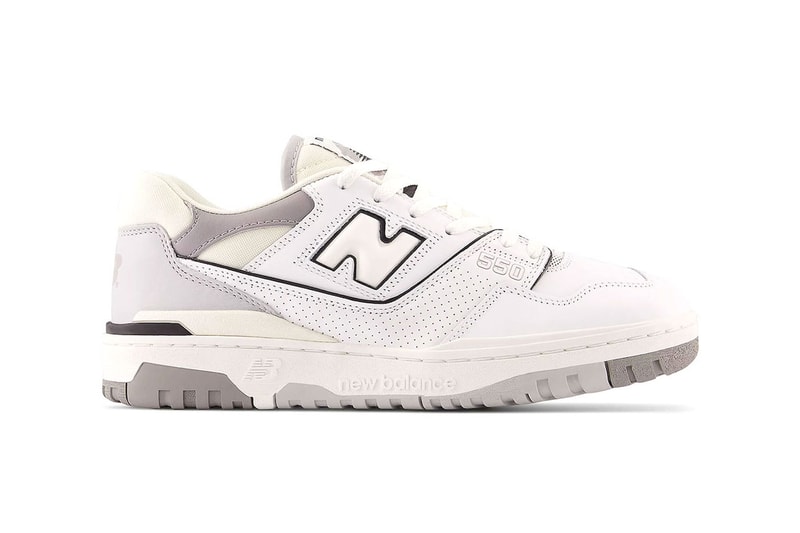 New Balance 550 boston basketball white marblehead dark grey bb550pwa release info date price