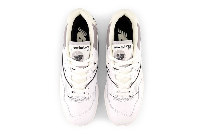 New Balance 550 boston basketball white marblehead dark grey bb550pwa release info date price