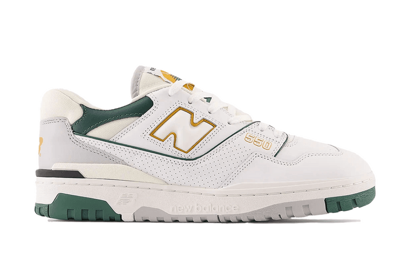 "Nightwatch Green" and Golden Accents Adorn the New Balance 550