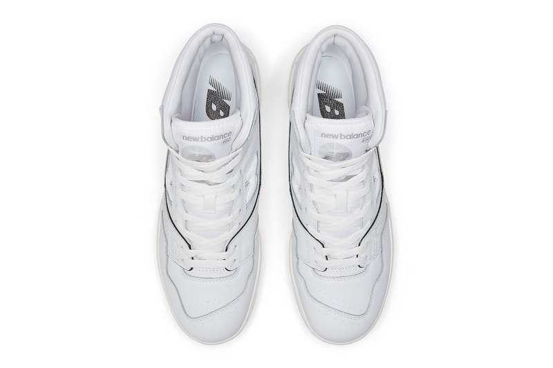 New Balance Unveils Two New 650 Colorways in "Triple White" and "White/Green" BB650RWG BB650RWW high tops 550s basketball shoes 