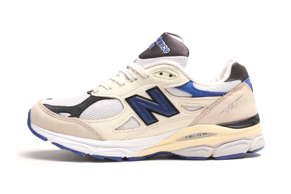 Salvation Cyber ​​space To take care New Balance 990v3 Made in USA Surfaces in White and Blue Colorway |  Hypebeast
