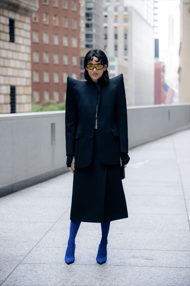 New York Fashion Week SS23 Street Style Is on the Edge of Novelty spring summer 2023 kris jenner tommy hilfiger puma peter do