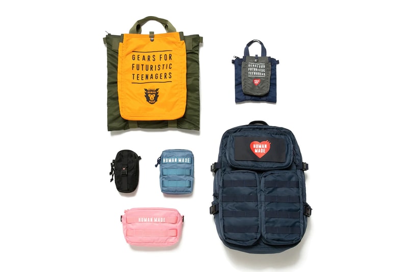 human made military bag collection season 24 september 24 8 bag types large shoulder backpack helmet pouch card case caribiner release info