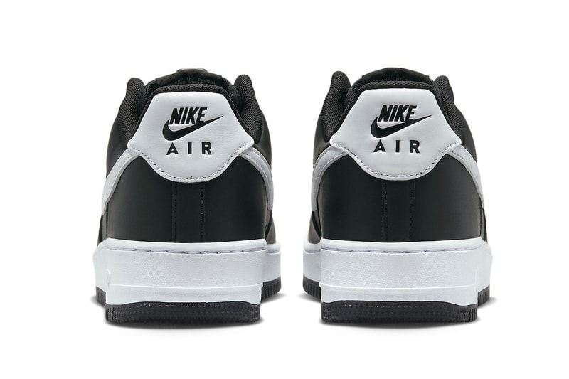 New Nike Air Force 1 Low Features Toggle Lacing DZ5070-010 black white colorway swoosh classic silhouette