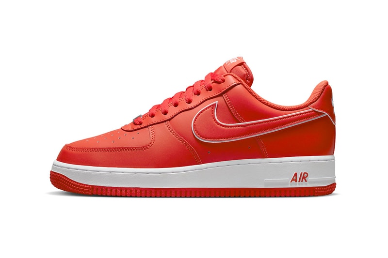Official Look at the Nike Air Force 1 Low "Picante Red" DV0788-600 low-top shoes sneakers swoosh orange